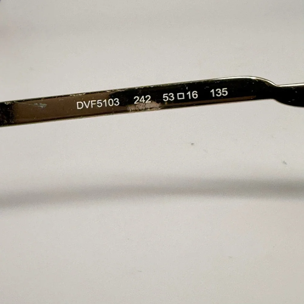 Diane von Furstenberg DVF5103 Blue Brown Gradient Square Eyeglasses Frames 53-16